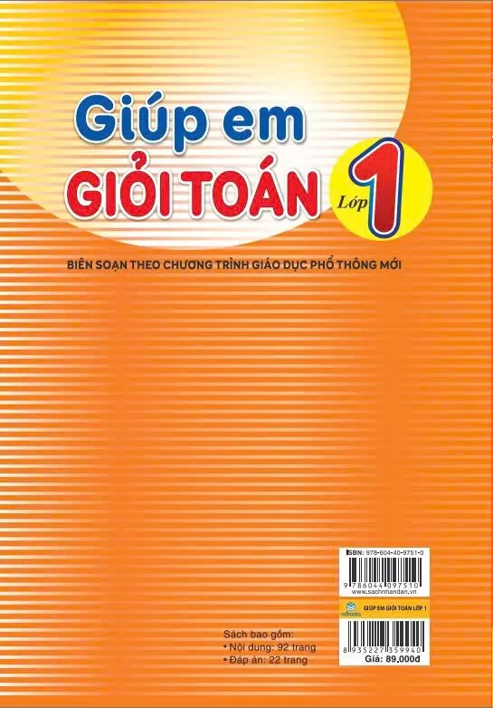 GIÚP EM GIỎI TOÁN LỚP 1 (Biên soạn theo chương trình GDPT mới - Dùng chung cho các bộ SGK hiện hành)